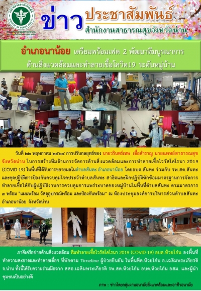 นาน้อยเตรียมพร้อมเฟส 2 ทีมบูรณาการด้านสิ่งแวดล้อม