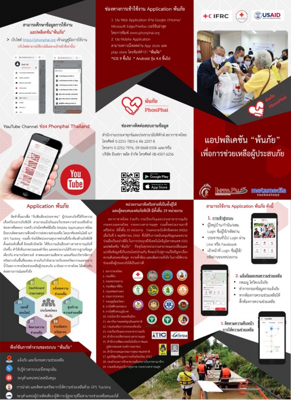 แอปพลิเคชั่น &quot;พ้นภัย&quot; แอปพลิเคชั่นที่พัฒนาขึ้นเพื่อการแจ้งภัยพิบัติ และร้องขอความช่วยเหลือ